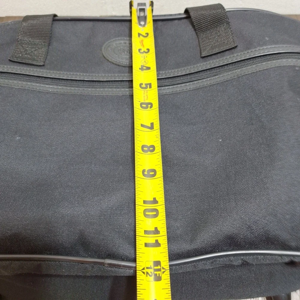 Lewis & Hyde Duffel Bag Unisex Large Black Canvas Travel Weekender Carry On